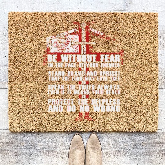 Templar - the knights templar code Coir Doormats
