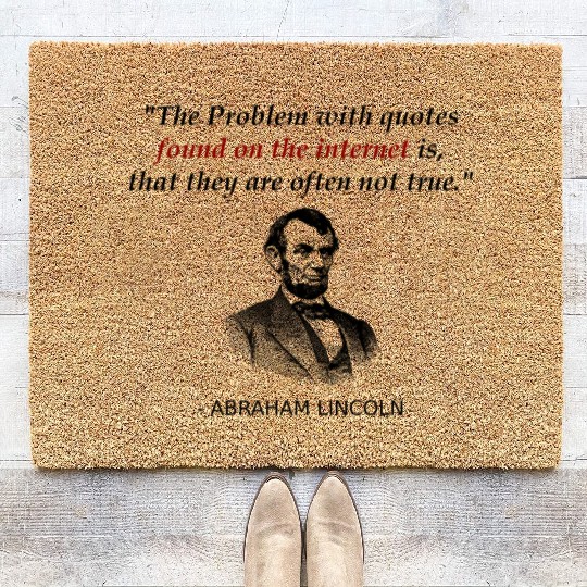 Funny Abraham Lincoln History Teacher Coir Doormats Source