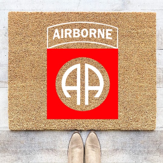 82ND AIRBORNE us army airborne ranger Coir Doormats
