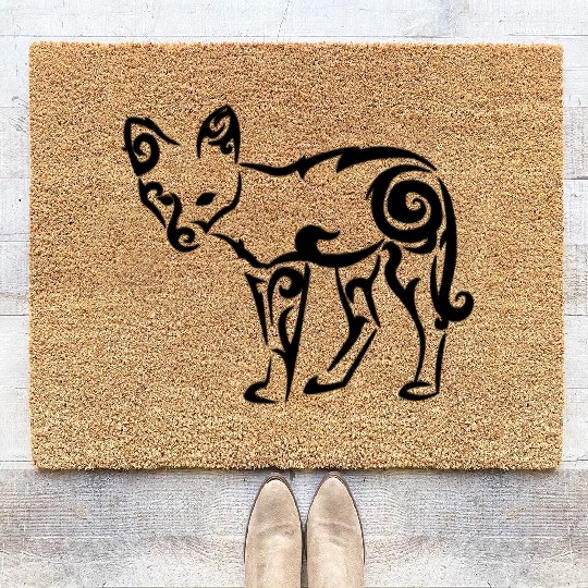 Tribal Fox Coir Doormats