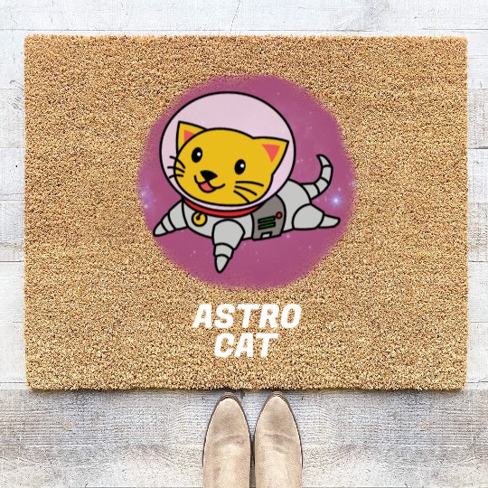 Astro Cat Coir Doormats