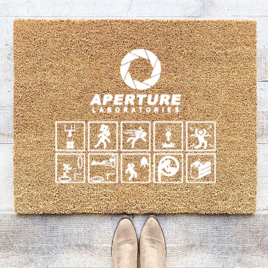 Portal Aperture Science Laboratories Video Game Me Coir Doormats