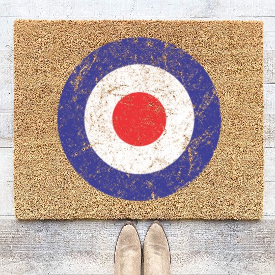 Royal Air Force World War II Spitfire Logo Retro Coir Doormats