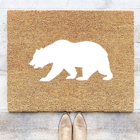 Bear Canada Wilderness Mother Nature Adventure Coir Doormats