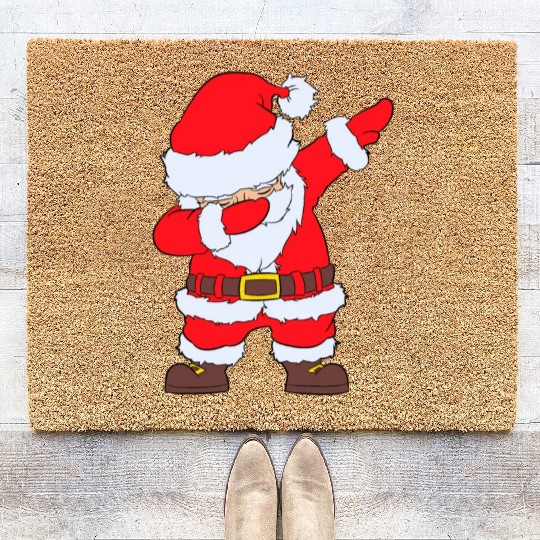Dabbing Santa Coir Doormats Santa Claus Christmas Dab