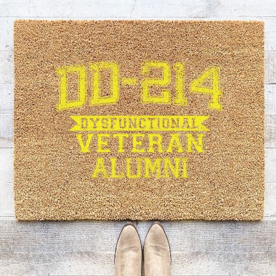 DD-214 DYSFUNCTIONAL VETERAN ALUMNI Coir Doormats