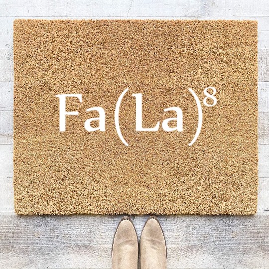 Fa La La Formula Coir Doormats Christmas Funny Holiday Par