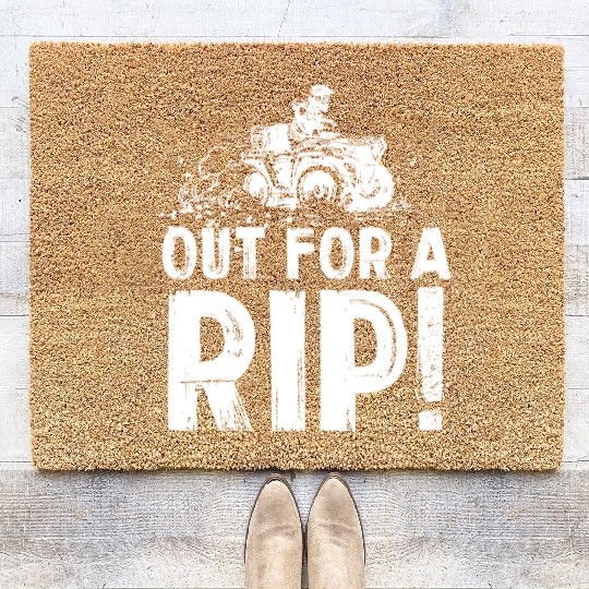 Out for a Rip Dirt Biking - Noisy 4x4 ATV Off Road Coir Doormats