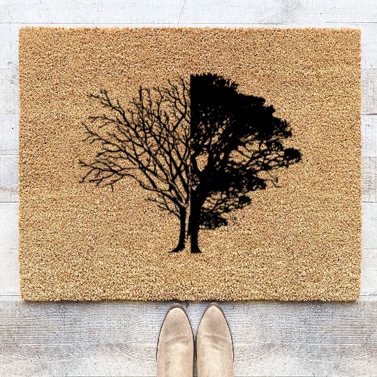 Tree of Life & Death Coir Doormats