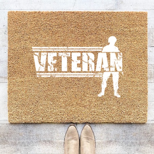 Soldier Veterans Day Army Veteran Military Coir Doormats