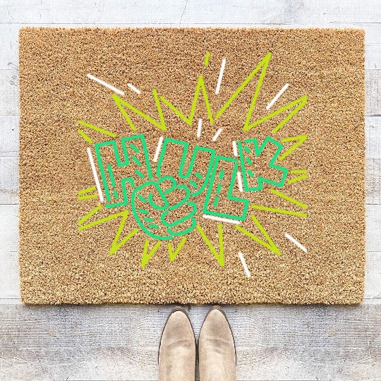 Neon Hulk Coir Doormats By Marvel Design By Humans----PD