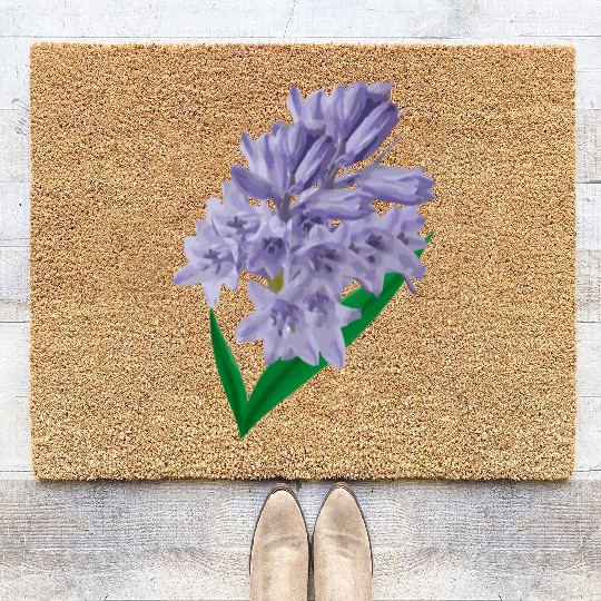 Flower Spring Bluebell Violet - Gift Idea Coir Doormats