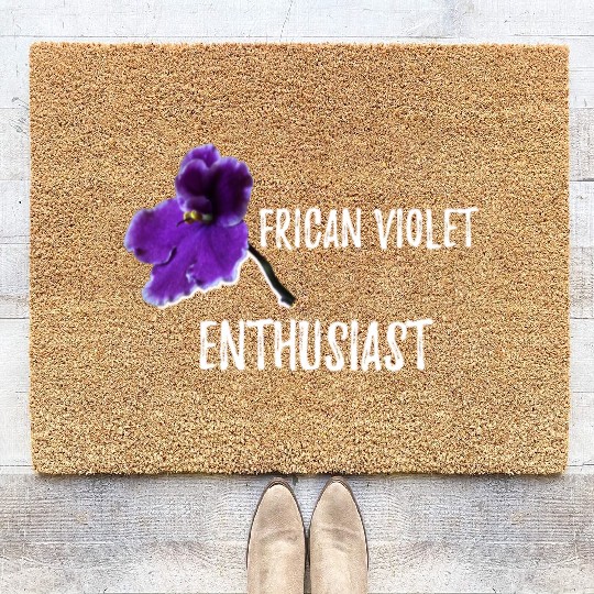 African violet Gardening Coir Doormats Best Garden Gift