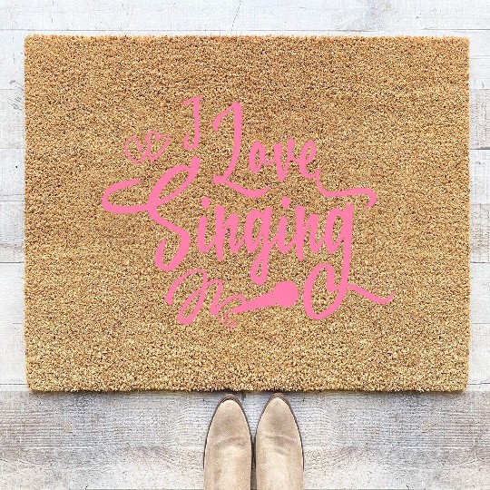 Song Sing Singing School Mom Singer Singing Coir Doormats