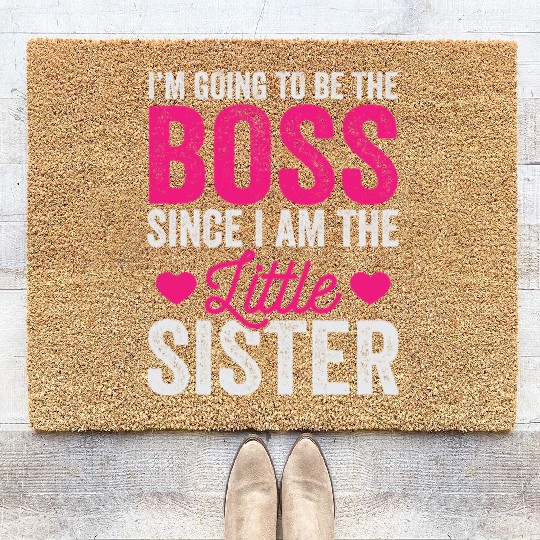 Little Sister Coir Doormats, Funny Little Sister Coir Doormats