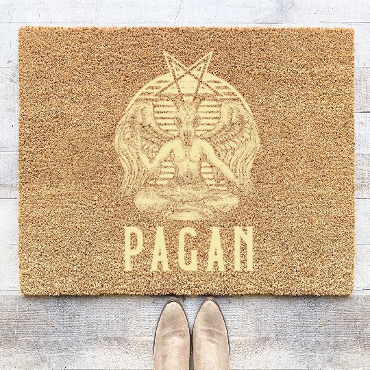 Pagan print | Wiccan graphic & Pagan Gifts Coir Doormats