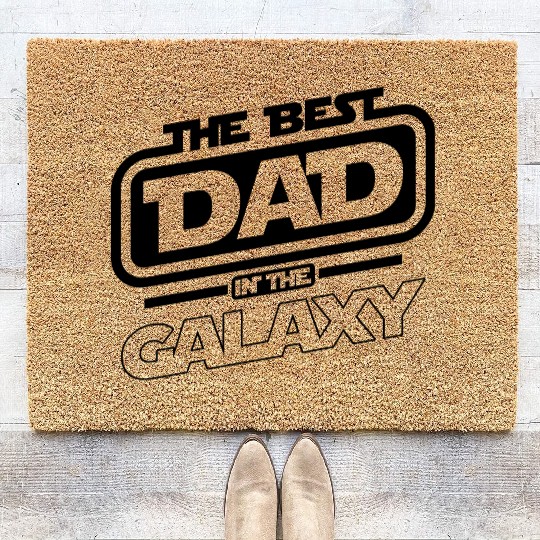 THE BEST DAD IN THE GALAXY Coir Doormats