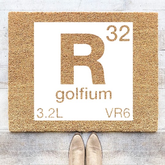 R32 Periodic Table Mk4 Mk5 GTI Golf Coir Doormats