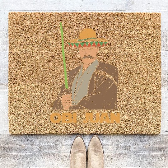 Obi juan funny cinco de mayo mexican movie nerd lo Coir Doormats