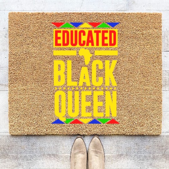 Educated Black Queen Coir Doormats