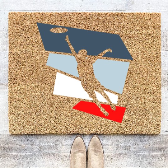 frisbee ultimate frisbee Coir Doormats