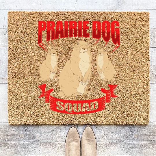 Prairie Dog Groundhog Squirrel Xerini Rodent Coir Doormats