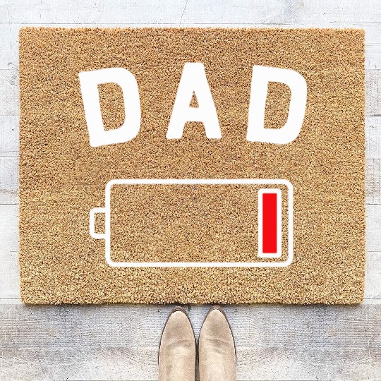 DAD LOW BAT Coir Doormats