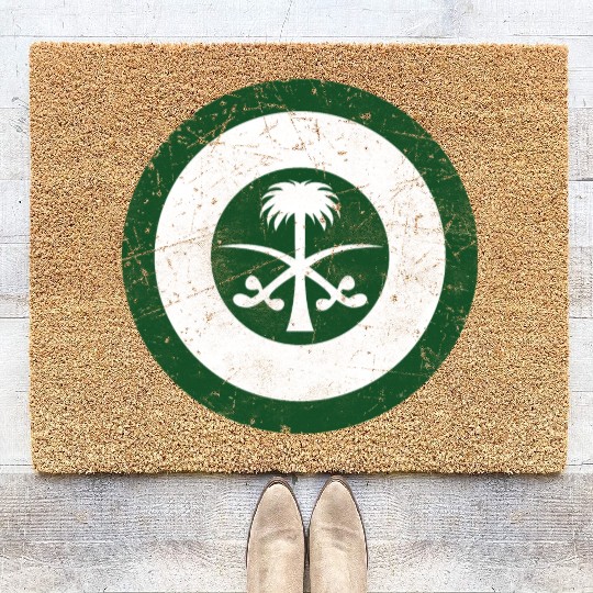Saudi Arabia Air Force Flag Roundel Coir Doormats