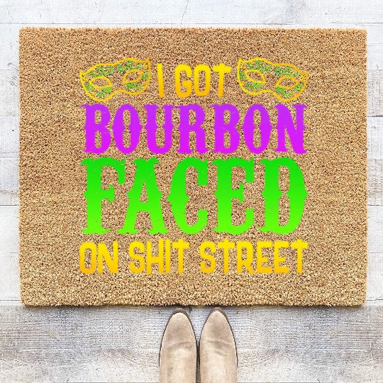 New Orleans Drinking Coir Doormats, Funny Shit Faced On Bo