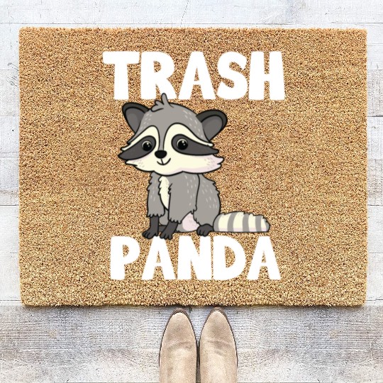 Raccoon Trash Panda Funny Cute Quote Animal Gift Coir Doormats
