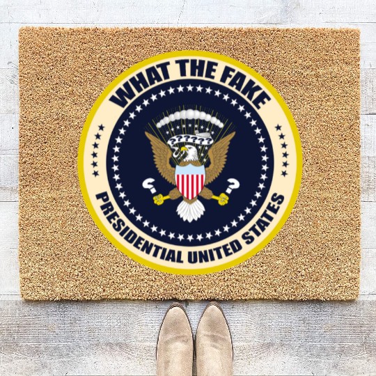 fake presidential seal Coir Doormats