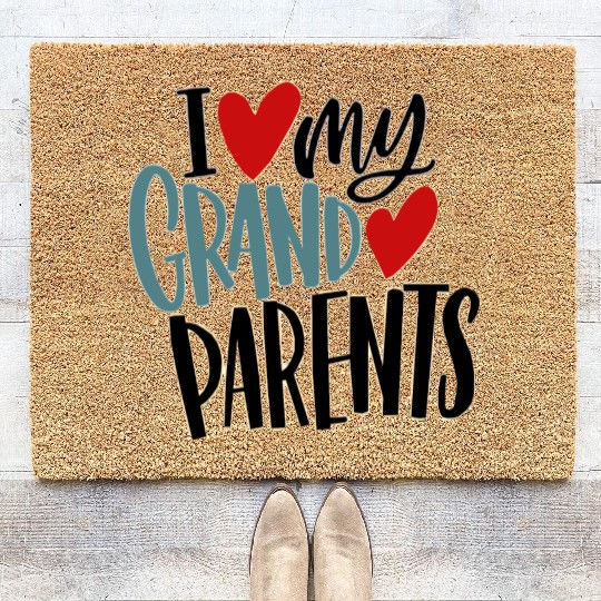 I love my grand parents Coir Doormats