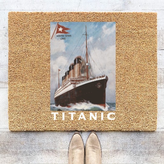 Titanic Ship 1912 Atlantic Ocean Sink Sea Disaster Coir Doormats