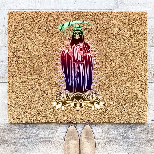 Santa Muerte - Santisima Muerte - Holy Death Coir Doormats