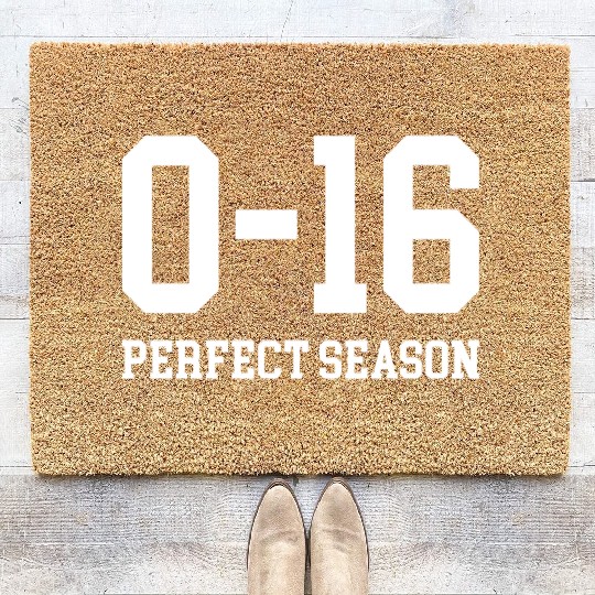 Detroit Lions 0 16 Perfect Season Coir Doormats