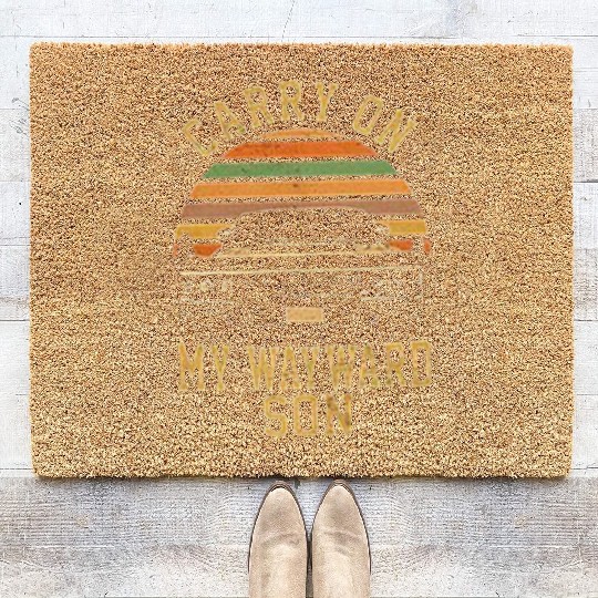 Supernatural Vintage Coir Doormats Carry On My Wayward Son