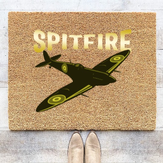Spitfire UK Mk.1 RAF British WWII Fighter Royal Coir Doormats