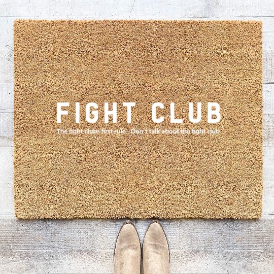 Fight Club - The fight club first rule... Coir Doormats