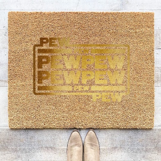 Pew Pew Pew Coir Doormats