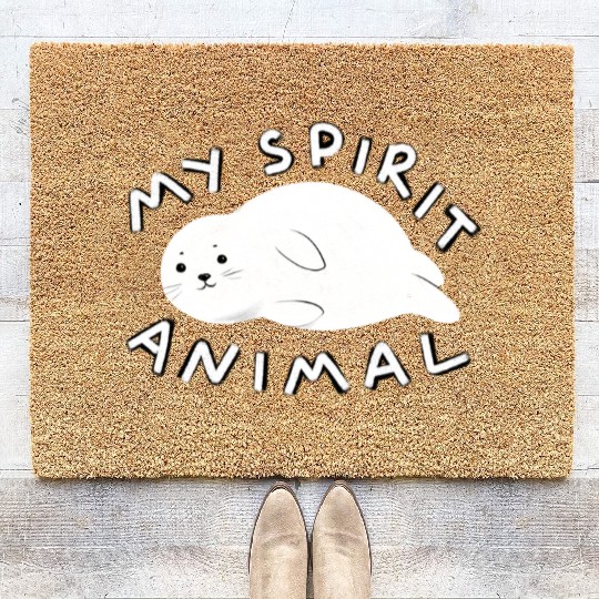 Seal is my spirit animal Coir Doormats