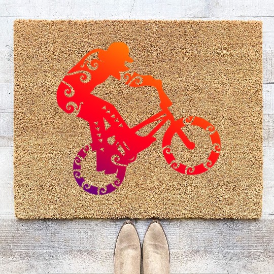 Maori BMX Bike Motocross T Tattoo Gift Idea Coir Doormats