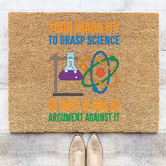Funny Pro Science Anti Trump Scientific Political Coir Doormats