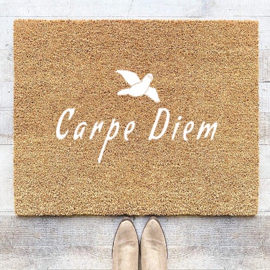 carpe diem Bird Coir Doormats