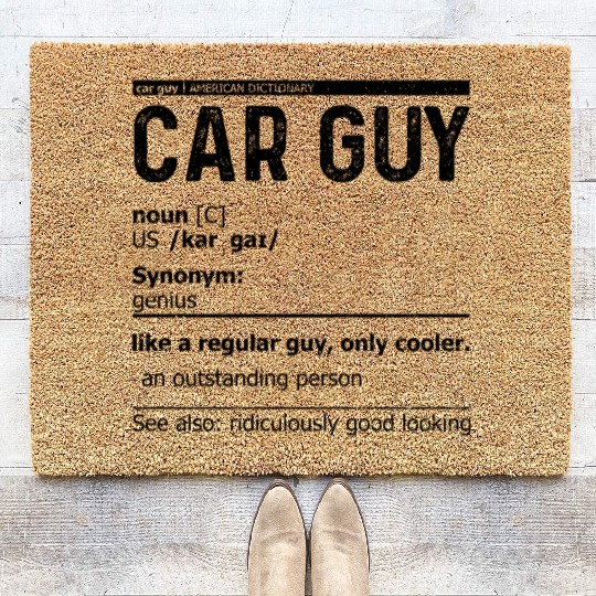 Car Guy Definition Coir Doormats