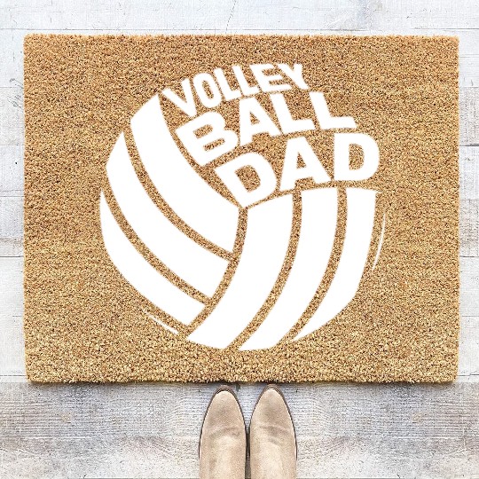 Volleyball Dad Coir Doormats