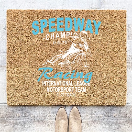 Motorcycle Speedway Racing Coir Doormats