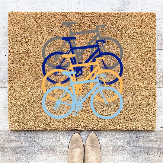 Tour de France. Just ride. Racing Bicycle Gift. Coir Doormats