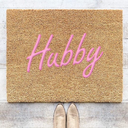 Hubby Neon - Pink Coir Doormats