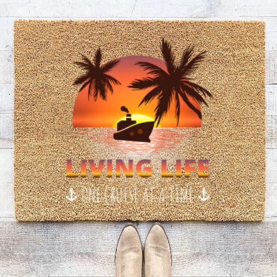 Cruise Ship Vacation Living Life One Cruise At A T Coir Doormats