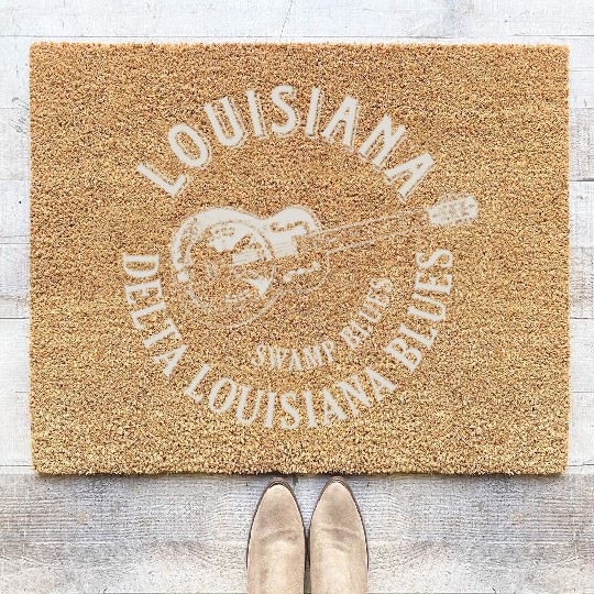 Louisiana Delta Blues Swamp Blues Guitar Coir Doormats